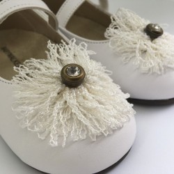 Pantofi cu floricica BABYWALKER